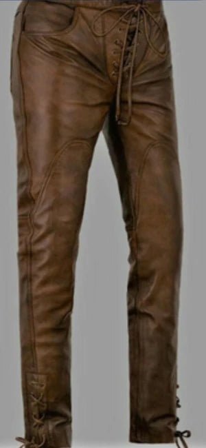 Women's Full-Grain Leather Pants — Tailored - RUGGAN