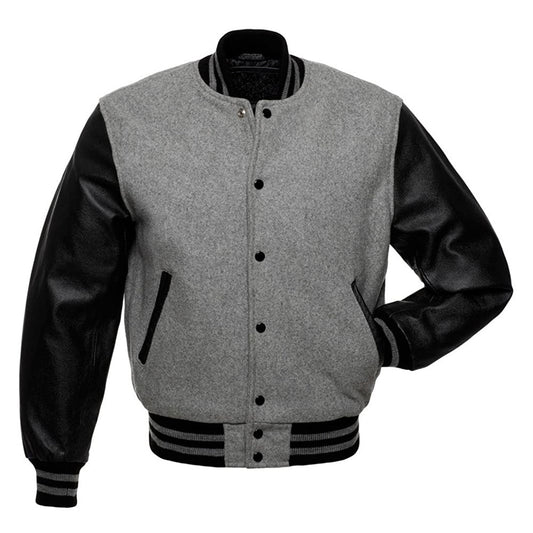 Classic Varsity Leather Jacket - Timeless Style Meets Modern Edge - RUGGAN