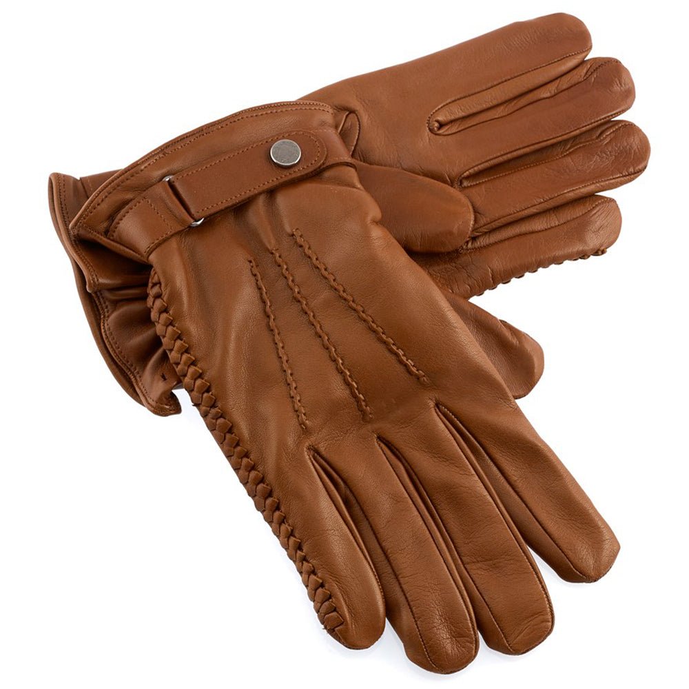 Premium Cognac Leather Driving Gloves - RUGGAN